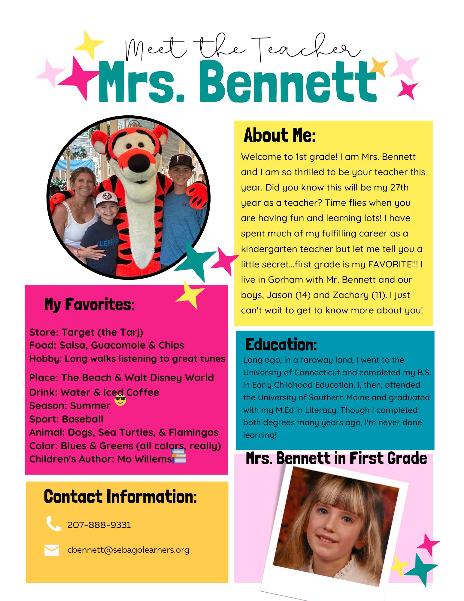 Meet the Teacher Bennett